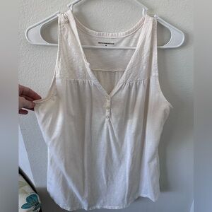 Bit & Bridle White Sleeveless Top size M